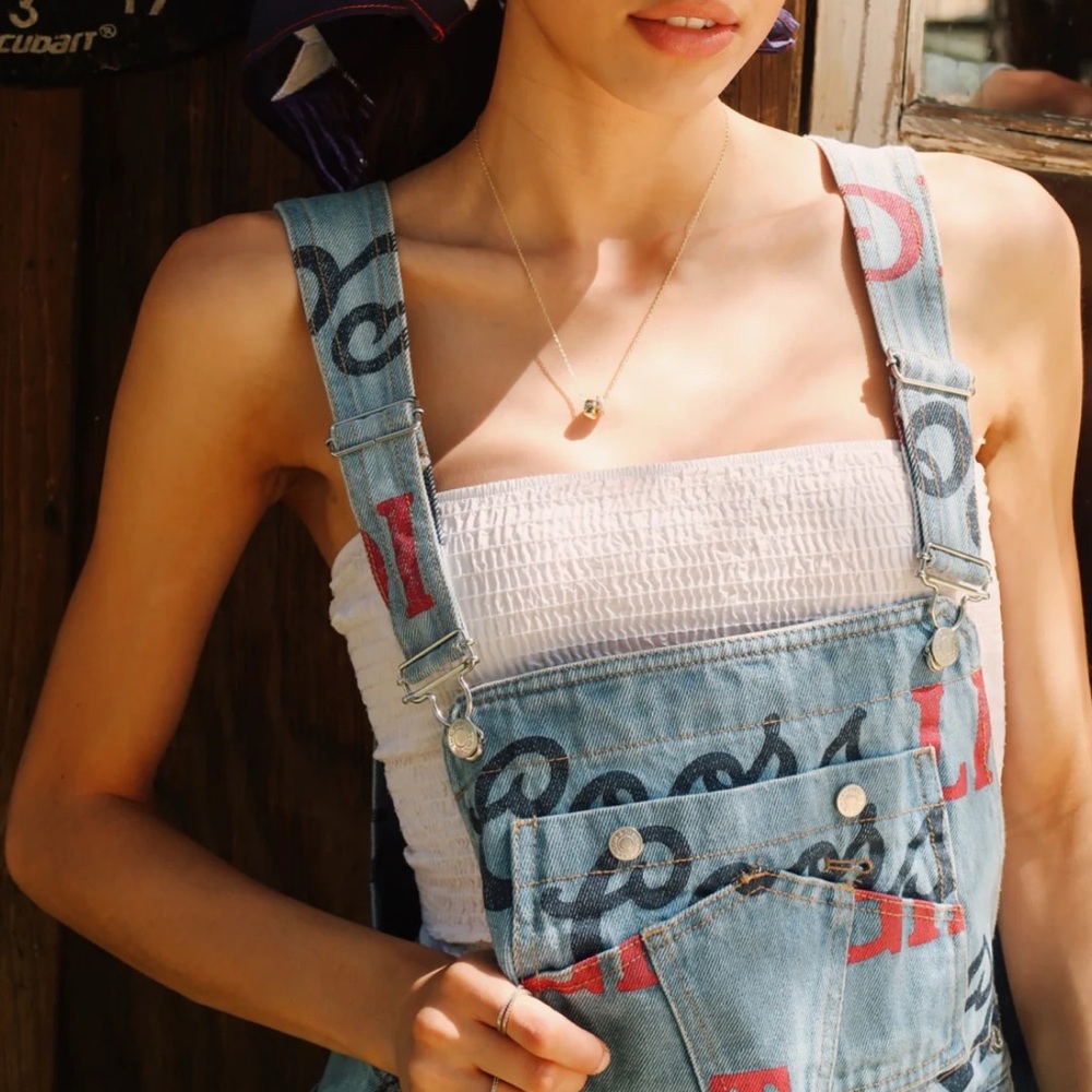 The Laundry Room Coors Light Denim Overalls - Picture 5 of 6